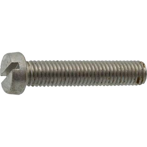 Vis métaux 4x12mm cylindrique fendue inox A2 Viswood