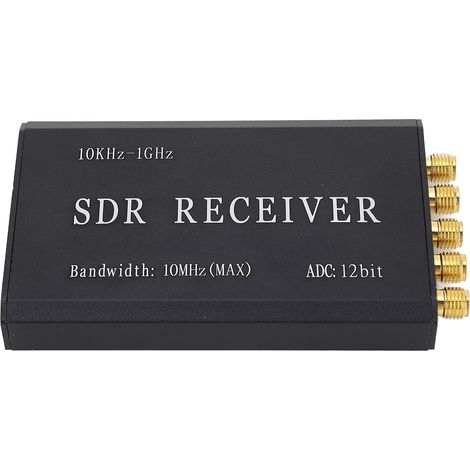 Récepteur SDR (Software Defined Radio) simplifié, module de réception radio défini par logiciel, 12 bits, bande passante de 10 kHz à 1 GHz et 10 MHz (1/5)