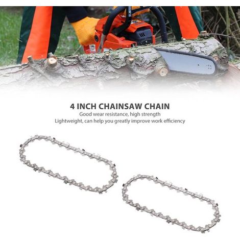Chaînes de scie 10 cm - acier allié - mini tronçonneuse sans fil - 2 pcs (1/5)