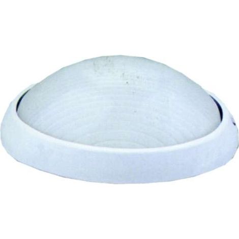 Plafoniera Alluminio Ovale Bianca Syntesy 00487