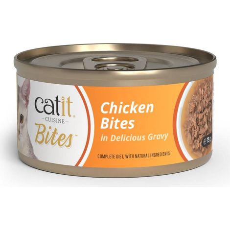 Catit Cuisine Bites - Trocitos de Pollo en Salsa para Gatos - 75 g