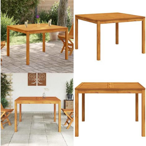 Garten-Esstisch 110x110x75 cm Massivholz Akazie - Gartentisch - Esstisch - Akazienholz - Outdoortisch - Terrassenmöbel - Home & Living (1/5)