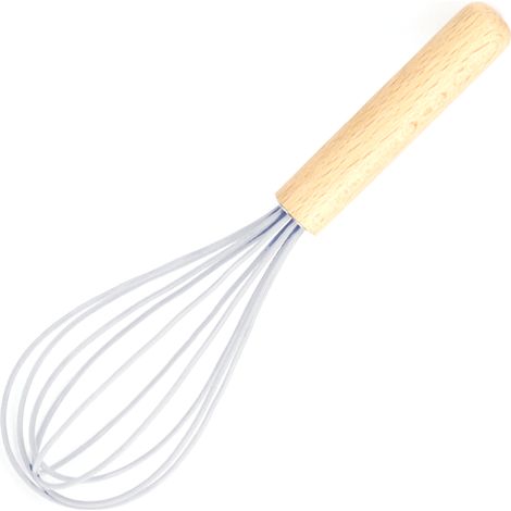 Fouet A Oeufs - Silicone Et Bois - 25 Cm - Résistant Et Lavable Au Lave-Vaisselle - Pour Pâtisserie Maison - 1 Pièce (1/5)