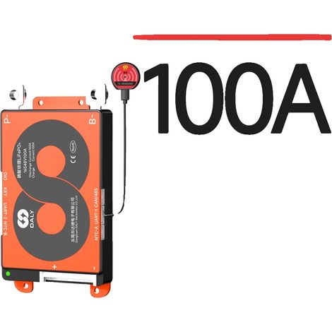 Système de gestion de batterie au phosphate de fer lithium, capacité de courant élevée, fonctionnalités de sécurité améliorées, BMS LFP 16S 48V 100A, 3.2v (1/2)