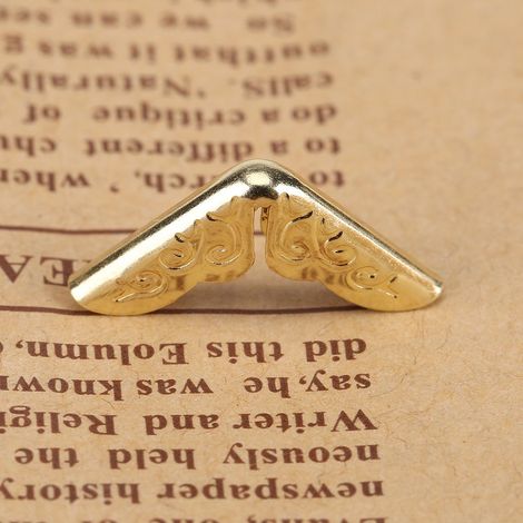 100 Vintage-Eckenschoner – Bronzefarben – für Fotoalben und Scrapbooking (1/5)