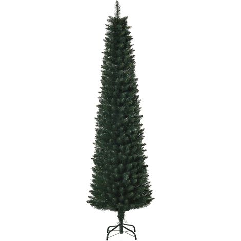 Sapin 180 cm vert Ø56 cm avec 380 branches pour décoration intérieure, sapin design sobre pour fêtes pratique et compact (1/5)