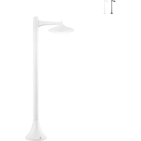 Moderner LED-Außenpoller aus Aluminium für Garten Alyson - Weiß (1/2)