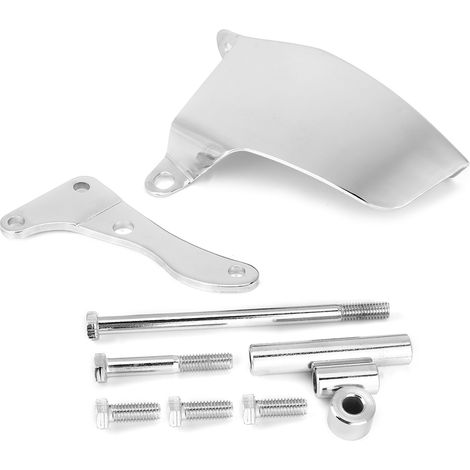 Support de alternateur en aluminium électrolytique pour SBC Chevy 350, pompe à eau longue, compatible moteur V8, pièce de rechange robuste (1/5)
