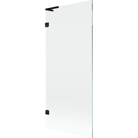 Mexen Lunar L Badewannenwand 1-flügelig 80 x 150 cm, transparent, schwarz - 897L-080-000-70-00 (1/5)