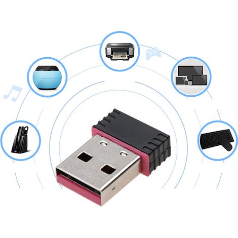 Adaptateur WiFi USB 2.0 300Mbps, Récepteur sans Fil pour PC Portable et Ordinateur