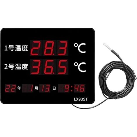 Thermomètre à Eau Thermomètre Numérique À Double Affichage De Température Résistant Aux Hautes Températures, Adapté Aux Piscines Et Aux Saunas(LX935T-A) (1/4)