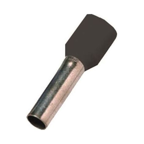 Intercable Aderendhülse ICIAE1518 DIN46228T4 1,5qmm 18mm verzinnt schwarz 100 Stk (1/2)