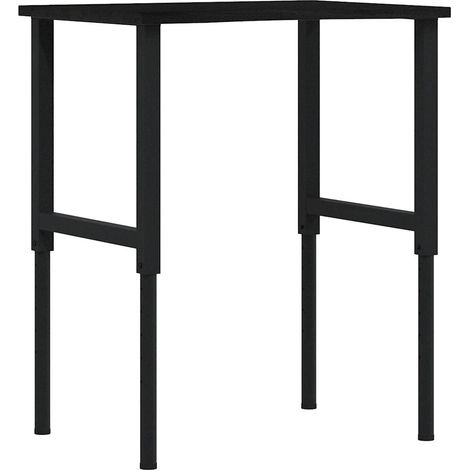 Établi marron foncé 80x60x(71,5-98) cm bois de chêne massif CFW84159 (1/5)