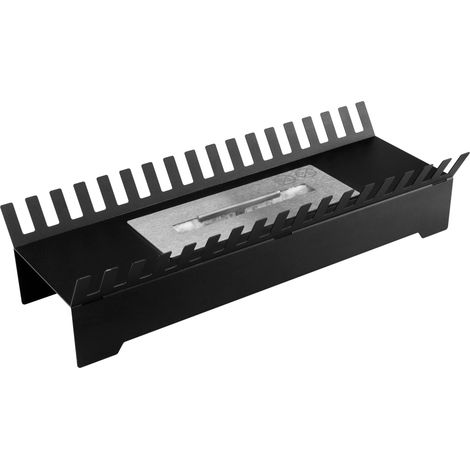 Bioethanol Kamineinsatz FENIKS mit Edelstahlbrenner 0,5 l, Schwarz matt, 45 cm (1/5)