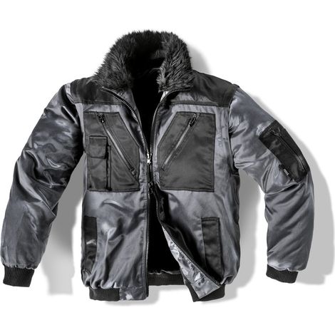 safety&more Pilotenjacke GALAXY anthrazit/schwarz