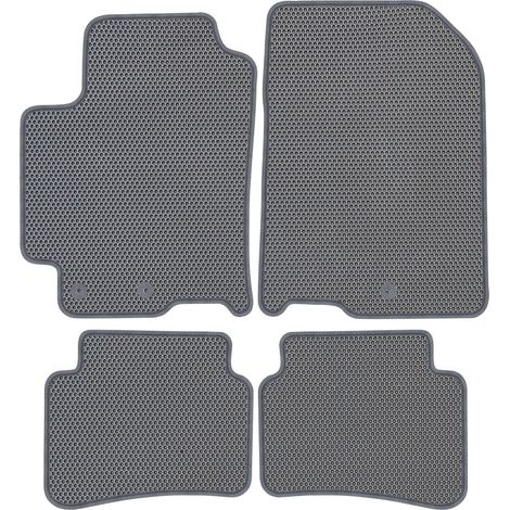Kia Rio IV (2017-2023). Tapis de sol dédiés - EVA Gris nid d'abeille (1/5)