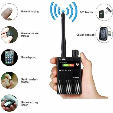 Détecteur de Signal Anti-Espion Détecteur de Signal GPS Caméra Anti-Espion Détecteur sans Fil Détecteur d'espion Détecteur GPS (1/4)