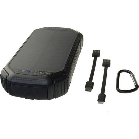 Chargeur solaire POWERNEED noir S20000C (1/5)