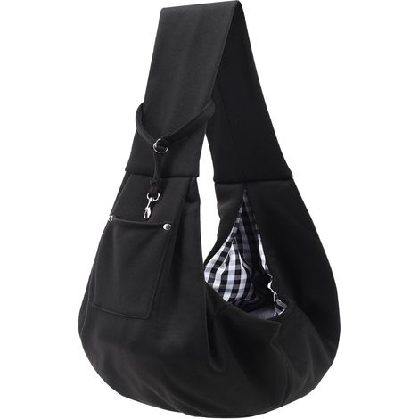 Bolsa transportadora para perros - Transportín reversible para cachorros con bolsillo de almacenamiento, transportín manos libres para perros y gatos pequeños, arnés de viaje, bolsa transportadora par