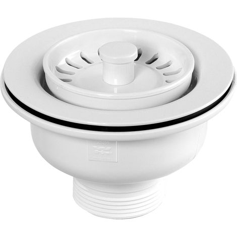 Mcalpine Basket Stainer Waste White 1.5 Inch - Durable Plastic