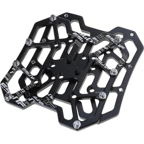 Adaptateur universel pour pédales automatiques de vélo, en alliage d'aluminium, pour VTT et vélo de route, noir. (1/4)