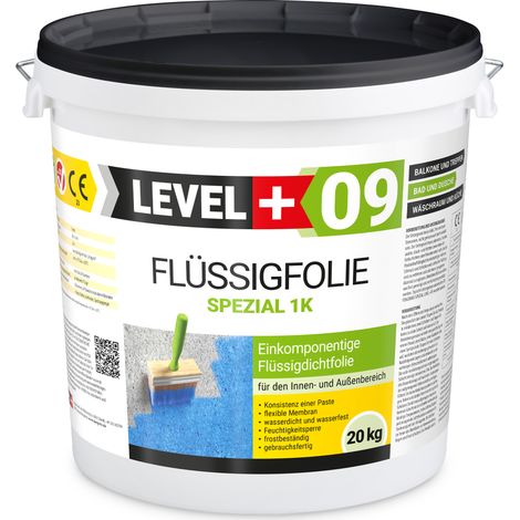 LEVEL+ Flüssigfolie Abdichtung Dichtfolie Flexibel L+09 - 20KG (1/5)