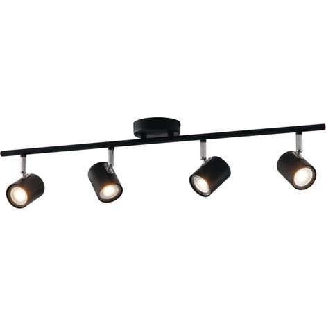Fan Europe SPOT Barras Foco 4 Luces Negro 70x15cm