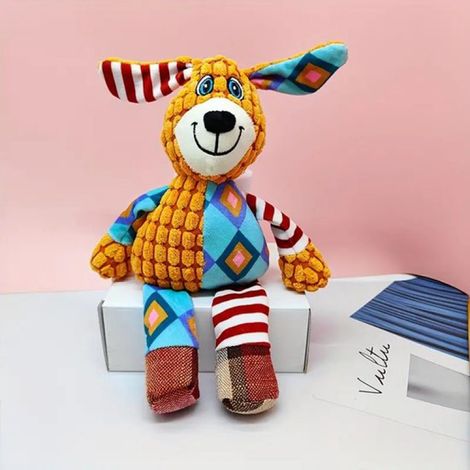 Jouet pour chien - Ours en peluche - Orange - 26 x 24 cm - Jouet pour chien - Ours en peluche - Orange - 26 x 24 cm (1/3)