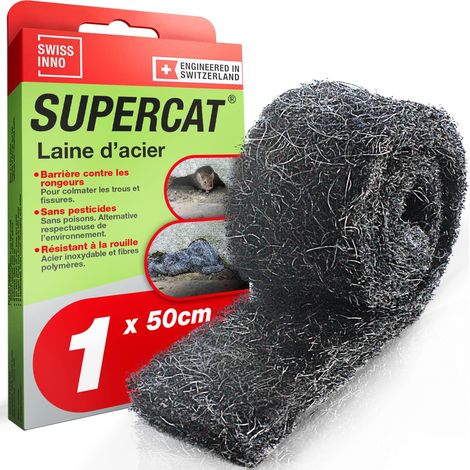 Laine d’Acier INOX Anti rongeurs Anti-Intrusion - 1 x 50 cm (1/5)