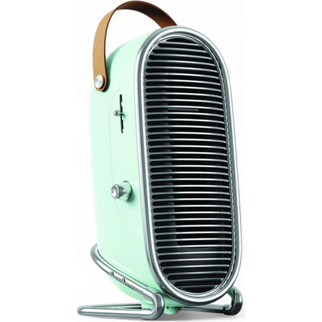 Termoventilatore ceramico 16,2x16,4xH32,4 cm con 4 regolazioni e termostato regolabile 750 - 1500W Old vintage Speak