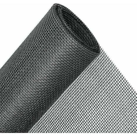 - Moustiquaire Fenêtre Découpable Adhésive - Protection Contre Insectes, Anti-Insectes - Maille Moustiquaire Fenêtre sans Perçage (Noir, 150x200cm) (1/5)