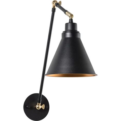 [GEBRAUCHT] B-Ware Opviq Wandleuchte Wandlampe Berceste Metall Schwarz Lampe Leuchte Beleuchtung