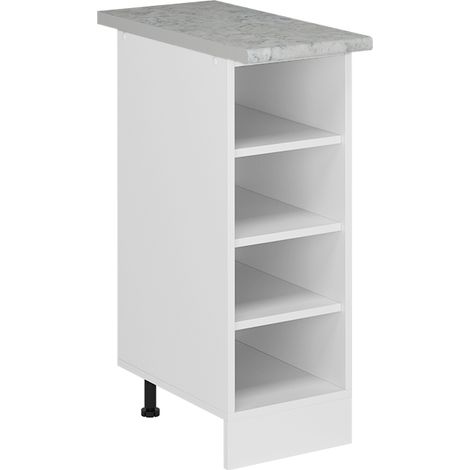 Etagère de cuisine R-Line, Blanc, 30cm , PT Marbre, Vicco (1/5)