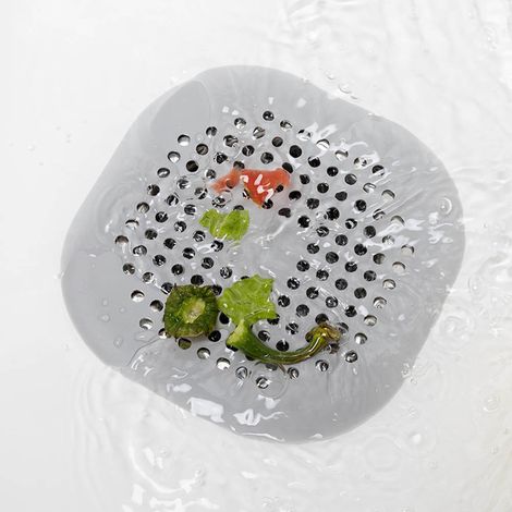 Haushalts-Abwasserfilter aus Kunststoff für Dusche, Boden und Küche (Grau) (1/5)