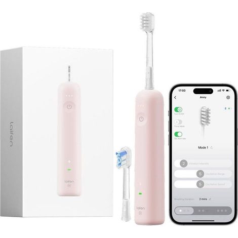 Elektrische Zahnbürste - LAIFEN - Wave - Rosa - Schallbewegung - Wiederaufladbar (1/5)