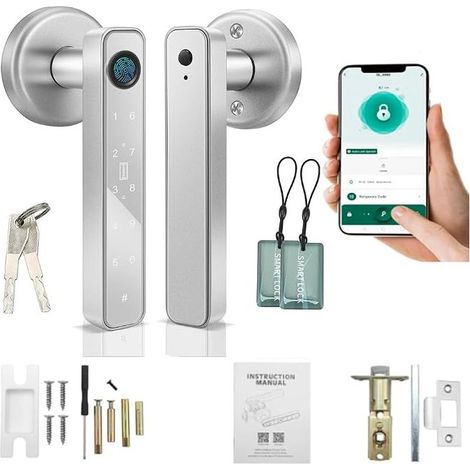 Door lock, electronic lock, smart lock for front door, home, office