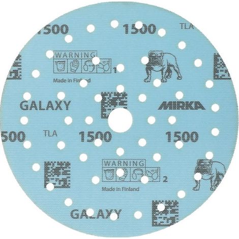 MIRKA Grip Multifit Schleifscheibe - Ø 150 mm - Packung mit 50 Stück - Korn 1500 - FY6M105094