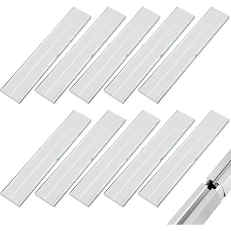 10 Pièces Connecteurs Solaires Photovoltaïques, Résistants la Corrosion et Durables, Connecteurs de Rail pour L'installation Profil 40x40 mm, pour Profilés en Aluminium pour Systèmes PV (Argent) (1/5)