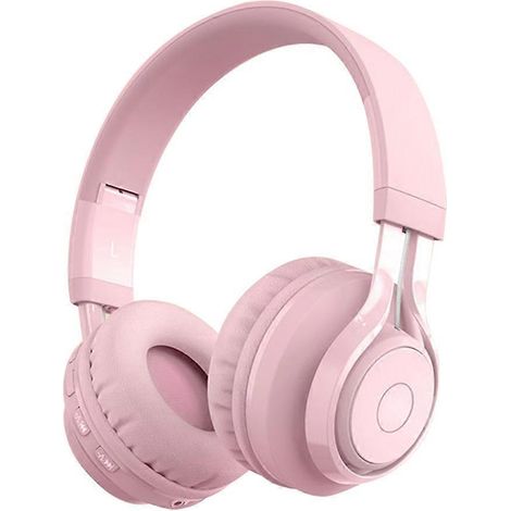 Bluetooth 5.0 Stereo-Kopfhörer für Kinder, Aprikose/Rosa/Blau/Lila (1/4)