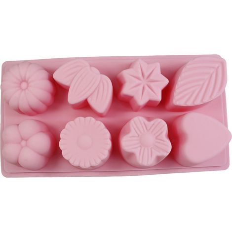 DIY-Silikonform für Kuchen, Blumen und Blätter, Gebäckdekoration, Kerzen und Seife, Bastelarbeiten, 1 Stück (1/3)