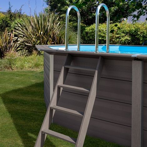 PISCINA GRE COMPOSITE OVALADA KPCOV66L AVANTGARDE 664X386X124 CMTS CON FOCO