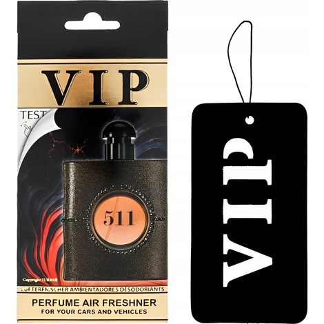 Ambientador para coche Caribi VIP 511 con fragancia YSL Black Opium (1/2)