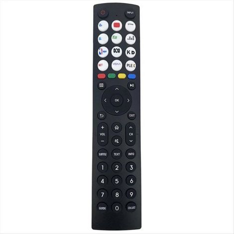 Télécommande de Remplacement pour TV Hisense - Compatible Modèles 32A4H 43A4H 40A4H 32A4HAU 40A4HAU 58A6HAU - Fonctionnelle Prête à l'Emploi - 1 Pièce
