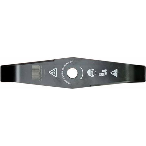 Lem Select – Lame de débroussailleuse 2 dents courbée 305mm – Épaisseur 3mm – Acier nickel pour débroussaillage intensif