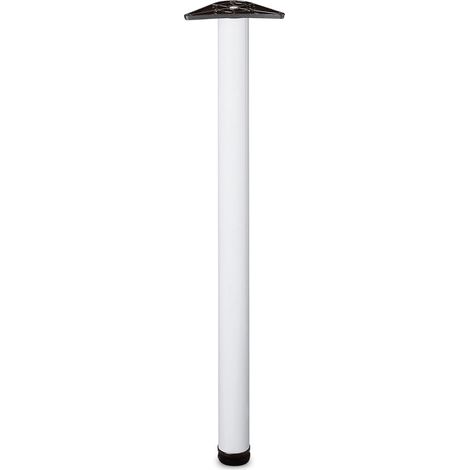 Pied de table blanc - 870X60 mm (1/5)