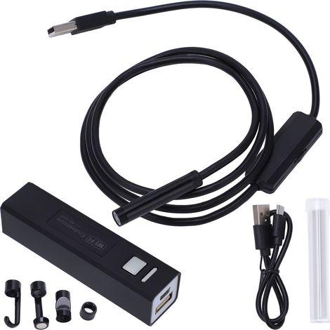 Endoscope sans fil WiFi pour téléphone, caméra d'inspection HD 8mm IP68 étanche avec éclairage (1/5)