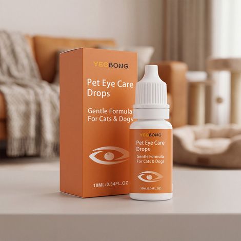 Sanfte Augentropfen für Haustiere, befeuchtend und reinigend bei Augenausfluss, für eine angenehme tägliche Pflege – 10 ml -- DE (1/5)