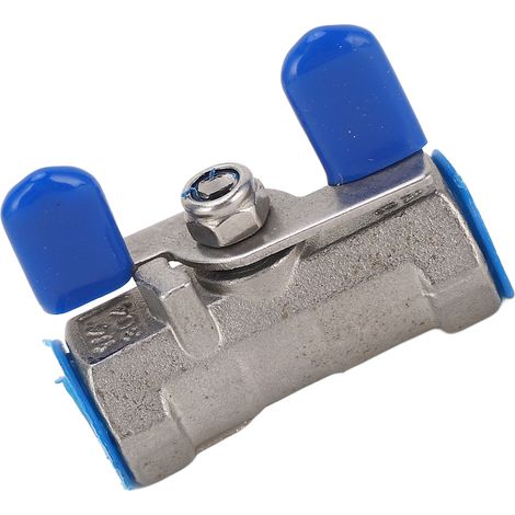 Vanne à bille 1/4 pouce, filetage femelle NPT, acier inoxydable 304, avec poignée papillon (1/5)