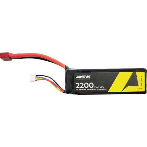 Amewi Modellbau-Akkupack (LiPo) 11.1 V 2200 mAh Zellen-Zahl: 3 Softcase XT60 (1/2)