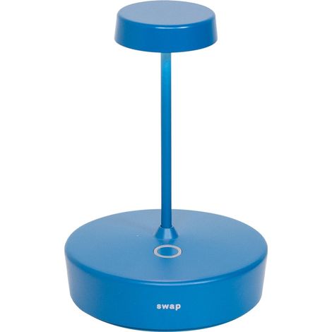 Lampe De Table Led Rechargeable Et Dimmable Swap Mini Pro Bleue (1/2)